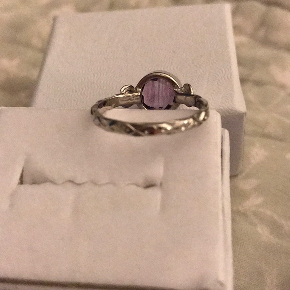 1.80 Carat Amethyst Sterling Silver .925 Ring NWT - Picture 4 of 6